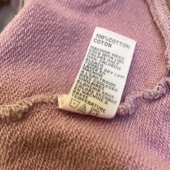 JAMES PERSE YIOSEMITE Women’s Light Purple Cropped Hoodie Sweater Size 1-S NWT - Picture 12 of 14